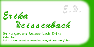 erika weissenbach business card